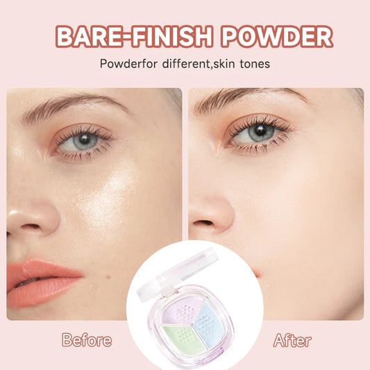 Three-Color Oil-Control Setting Powder, Loose Powder That Even Out The Skin Tone And Is Long-Lasting And Waterproof