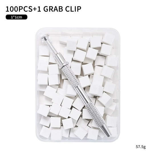 100pcs Gradient Sponge Brush Nail Art Sponge Set for DIY Nail Art Gel Polish Brush Glitter Powder Manicure Accessory