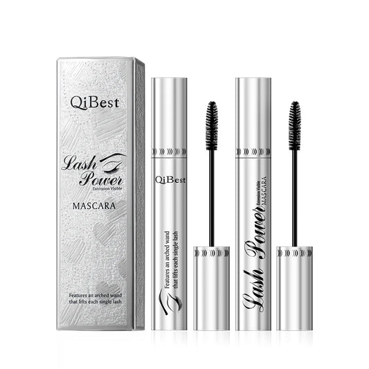 2pcs/set Black Mascara Beauty Makeup 4D Curling Lash Eyelash Extension Waterproof Liquid Volume Mascara Long-wearing Cosmetic