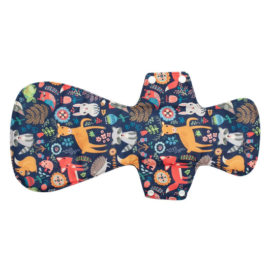 [Sigzagor] New XXL Cloth Menstrual Pad Sanitary Bamboo Charcoal Reusable Overnight Post Partum 16in
