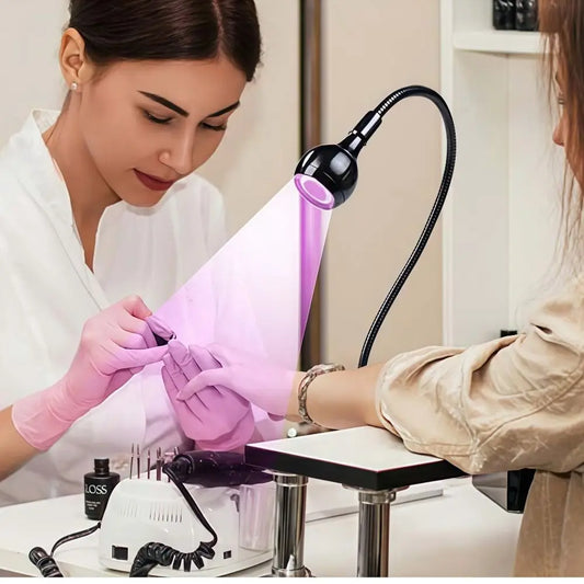 Portable 5W/3W UV Led Nail Lamp Foot Pedal Switch Adjustable Head Gel Polish Curing Lamp Professional Nail Dryer Nail Salon
