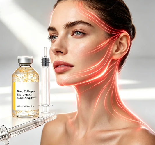Silk Peptide Intensive Lifting Ampoule |Anti-Aging Serum For Face With Collagen & 30 Peptide Complex  Skin Tightening & Firming