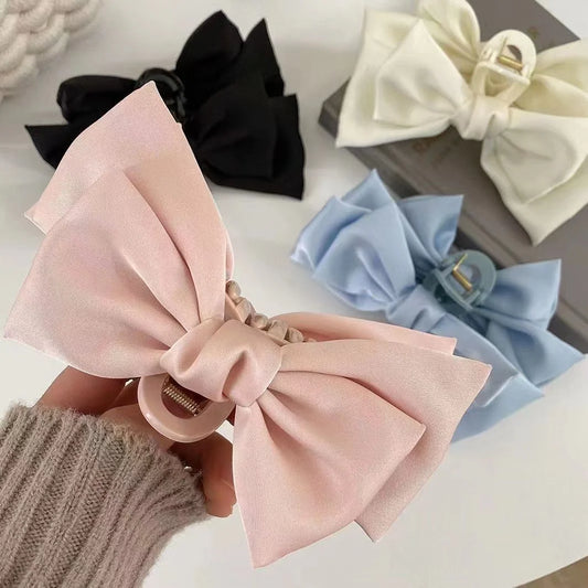 3Pcs/2Pcs Super Large Bowknot Grip Clip Cute Hair Clip High-End  Clip Hair Accessory