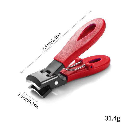 Ultra Sharp Nail Clipper Stainless Steel Wide Jaw Opening Anti Splash Toe Fingernail Trimmers Nail Cutter Manicure Pedicure Tool