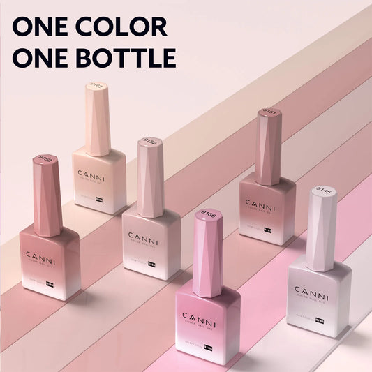 CANNI HEMA FREE Gel Nail Polish No TPO Translucent Jelly Gel Smooth Consistency Soak Off UVLED Semi Permanent Gel Round Brush9ml