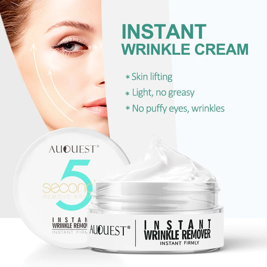 AUQUEST 5 Seconds Wrinkle Remover Face Cream Fade Fine Lines Instant Anti Aging Firming Lifting Facial Cream Skin Care