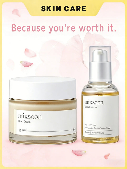 mixsoon Bean Cream - Intensive Moisture Face Cream For Smooth, Essence-Exfoliating, Hydrating Nourished Skin, Pore & Sebum Care