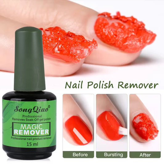 15ml Magic Remover Nail Gel Polish Remover UV Gel Polish Fast Remove Semi Permanent Varnish Polish Manicure Tools Nail Supplies