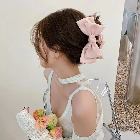 3Pcs/2Pcs Super Large Bowknot Grip Clip Cute Hair Clip High-End  Clip Hair Accessory