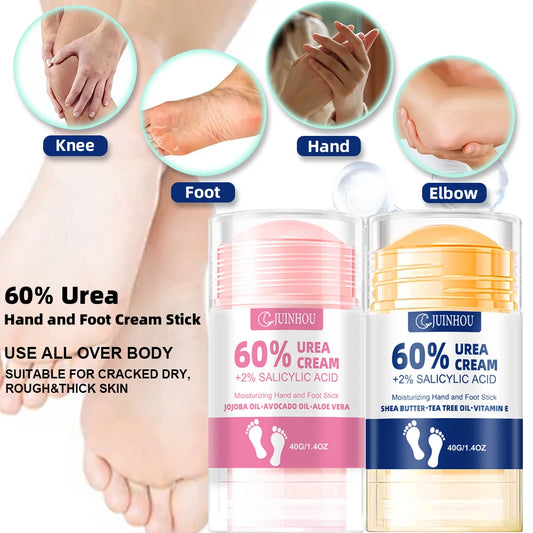 JUINHOU 60%Urea Hands and Feet Cream Powerful Repair Intensely Moisturizes Hand and Feet Refreshing and Non-greasy Portable