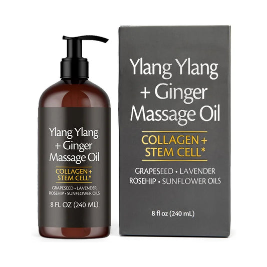 Skin Firming Body Massage Oil 240ml Natural Aromatherapy Relaxing Soothing Skin Care Essential Oil for Body Massage