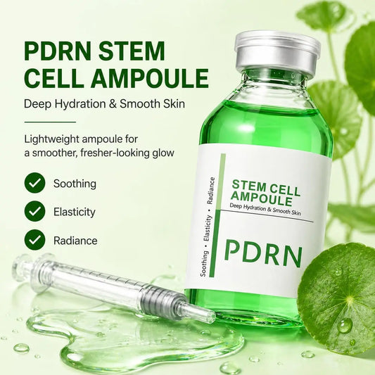PDRN Centella Stem Cell Ampoule Face Serum 30ml,Deep Hydration Soothing Essence,Boosts Elasticity Radiance for Smooth Skin Care