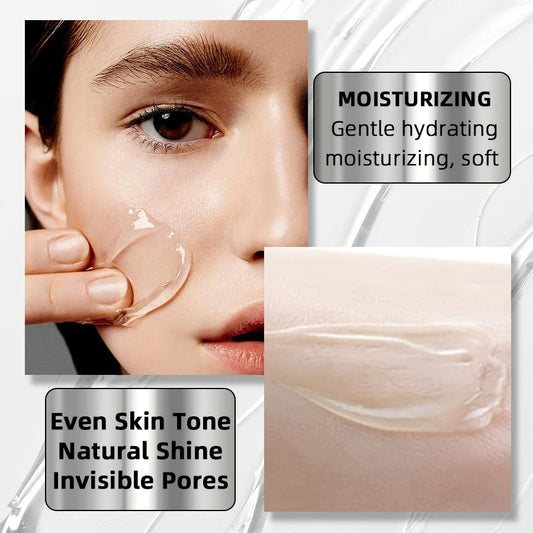 1PC Transparent  Jelly Moisturizing Primer Lotion Smooth Skin Base Color Rendering Korean Makeup Base Cream Foundation Cosmetics