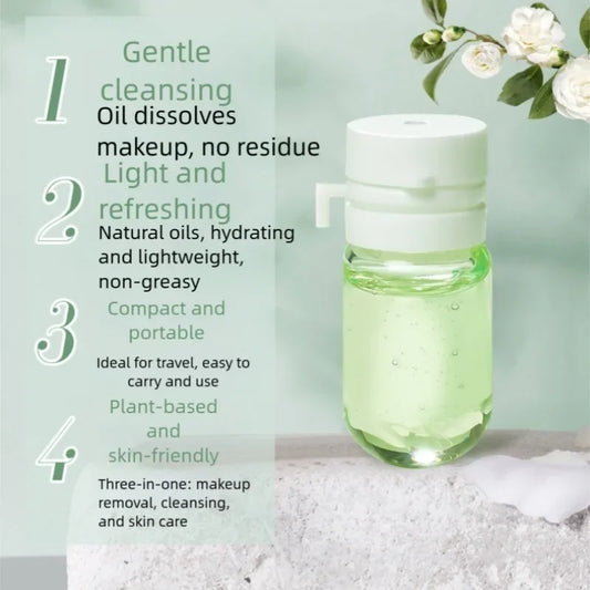Camellia Cleansing Oil Gentle Makeup Remover Non Greasy Skin Care Light Refreshing Single Use Ampoule Oil Based Clean