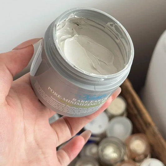 Kiehl's Rare Earth Deep Pore Cleansing Masque 125ml+14ml Amazonian White Clay Mask Blackhead Removal Oil Control Pore Minimizing