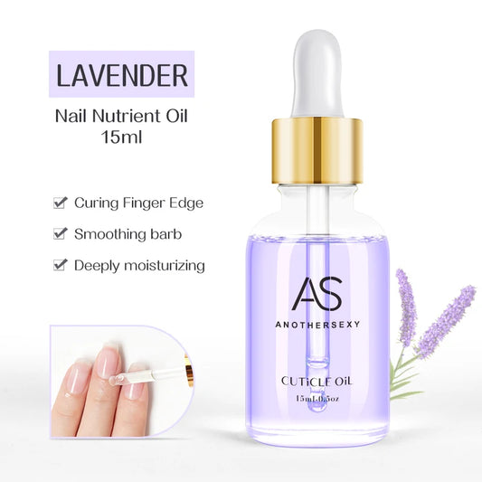 AS 15ML Dried Flower Cuticle Nutrient Oil Nourish Restore Damaged Nails Vitamin Nail Care Oil Soften Moisturizes Strength