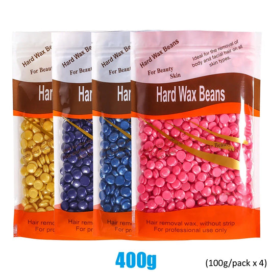 50g/200g/500g Hard Wax Beans for Hair Removal Body European Brazilian Pearl for Wax Warmer Waxing Beans for Wax Heater Machine
