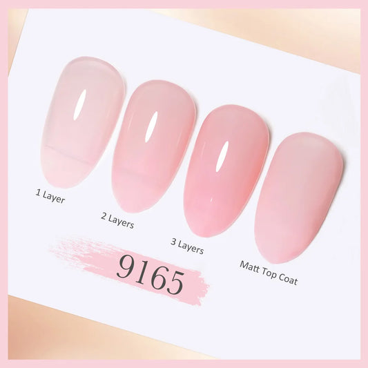 CANNI HEMA FREE Gel Nail Polish No TPO Translucent Jelly Gel Smooth Consistency Soak Off UVLED Semi Permanent Gel Round Brush9ml
