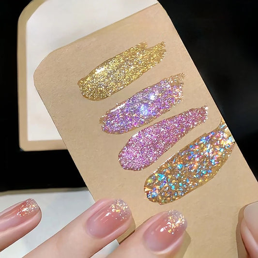 1-12pcs TC Dream Fairy Sequin Gel Nail Polish 2026 Whitening Super Glitter Fine Glitter Nail Salon Exclusive Essential Nail Art