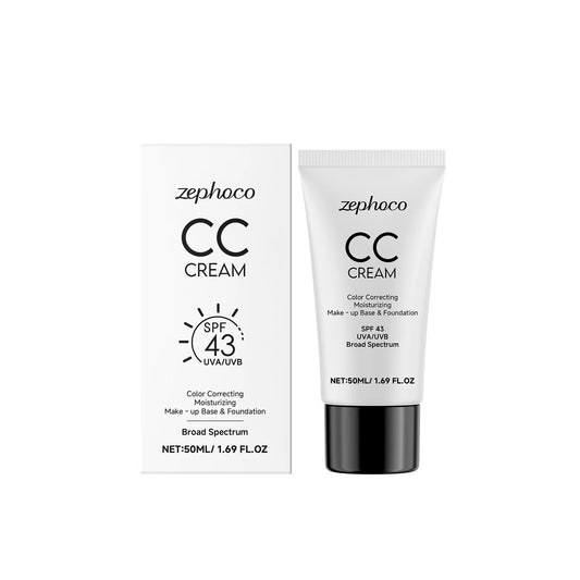 Zephoco CC Cream Cover Blemishes Deep Moisturizing Long Lasting Makeup Even Skin Tone Tinted Moisturizer Color Correcting Cream