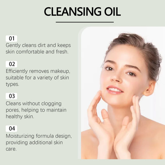 Gentle Soothing Cleansing Oil: Gently Removes Makeup, Soothes and Cleanses Facial, Eye & Lip Areas, Leaves Skin Clear