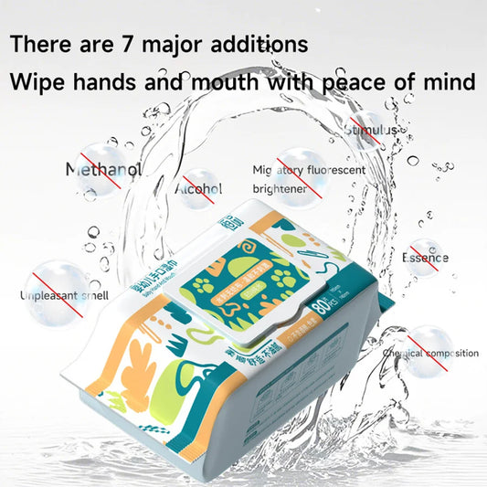Baby Hand Face Wipes Fragrance-free Soft Thickened 100% Cotton Face Towel Make Disposable Wet Wipes For Hand Mouth Cleaning