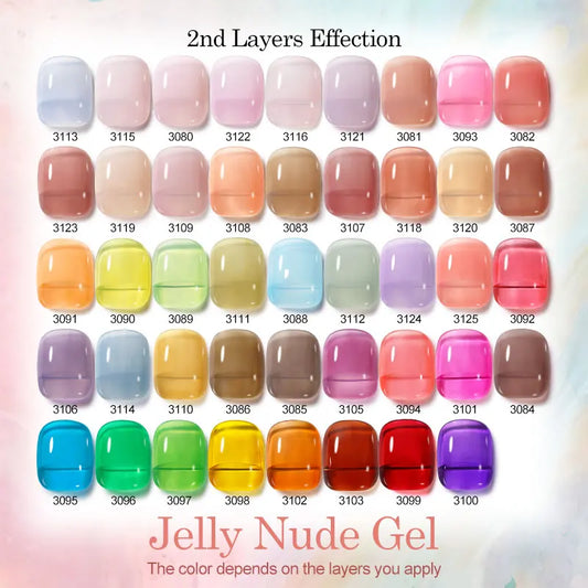 Clou Beaute 15ml Translucent Gel Nail Polish Pretty Jelly Transparent Summer Nails Art Varnish Semi Permanent Gellack Nail Salon