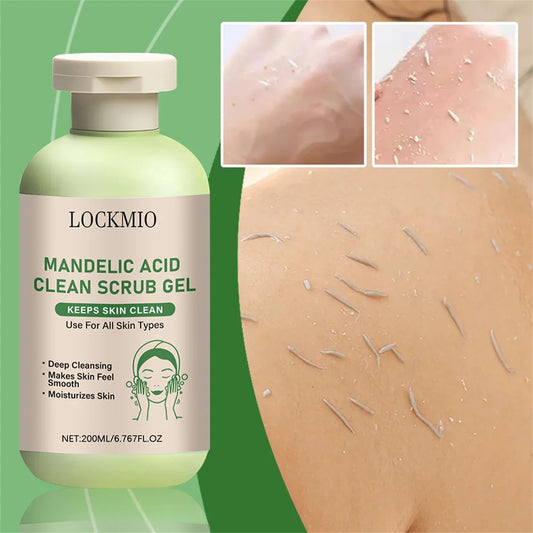 Mandelic Acid Clean Scrub Gel Gentle Exfoliator Dead Smooth Skin Care Product Deep Clean Scrub Improve Facial Texture Appearance