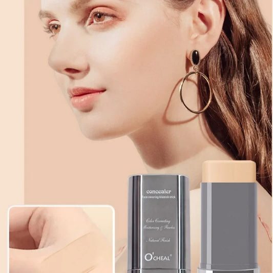 Liquid Concealer Stick - Covers Acne Marks Dark Circles Tattoos & Freckles Full Coverage Foundation Cosmetic for Face