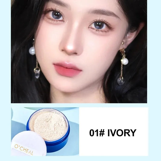 O'CHEAL Cartoon Loose Setting Powder for Makeup - Waterproof Oil-Control Long-Lasting Fresh Look Foundation for Girls