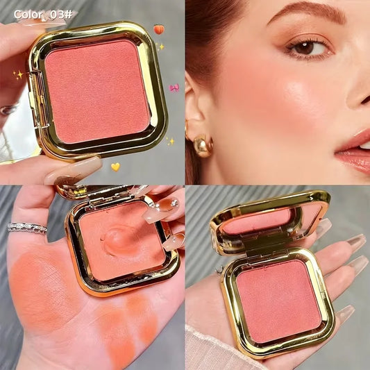 Cream Blush Palette Mashed Potato Texture Waterproof Long Lasting Natural Face Makeup Bronzer Highlight Blush Cream Cosmetics