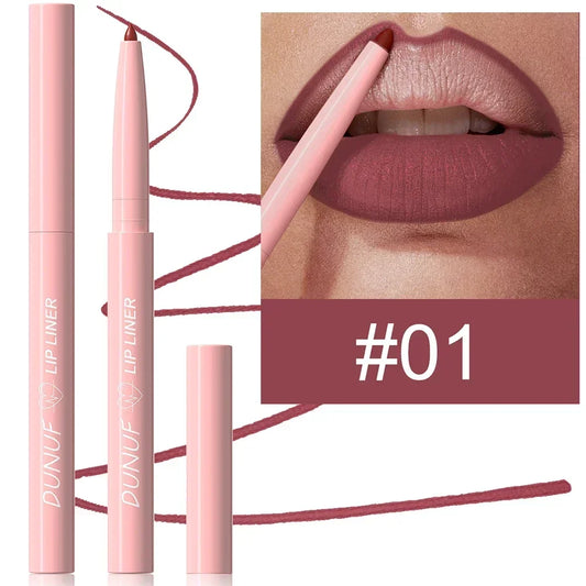 12Color Waterproof Lip Liner Pencil Dark Red Brown Lipstick Pencil Lip Outline Nude Matte Lipstick Crayon Contouring Tint Makeup