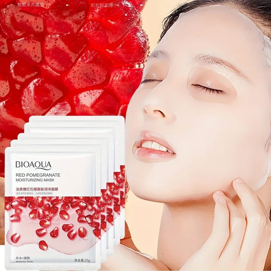 5/10PCS BIOAQUA Fruit Facial Masks Moisturizing Hydrating Brightening Anti-aging Face Mask Sheet Masks for Face Skin Care