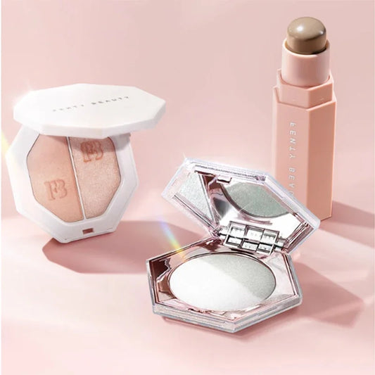 Fashion Multi-color Contour Stick Concealer Facial Matte 3D Diamond Highlight Non Fading Water Gloss Natural Lip Gloss Cosmetics