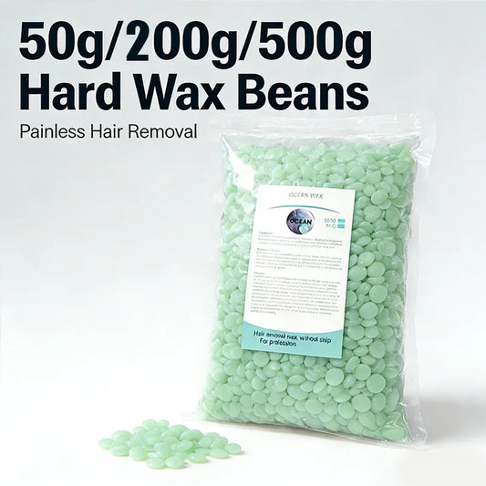 50g/200g/500g Hard Wax Beans for Hair Removal Body European Brazilian Pearl for Wax Warmer Waxing Beans for Wax Heater Machine