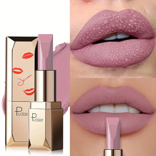 Matte Silky Velvet Lipstick, Waterproof Long Lasting Non-Stick Formula, Sweat Resistant Lip Makeup, Perfect Gift for Women