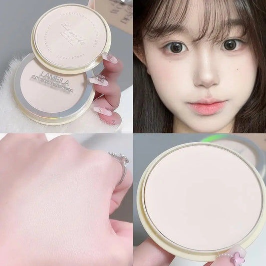 1PC Large Pressed Setting Powder Soft Focus Long Lasting Oil Control Waterproof Sweatproof Blur Pores Full Coverage Smudge Proof