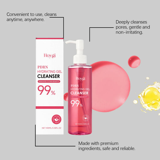 HOYGI Facial Cleansing Gel Oil Control Moisturizing Face Wash Anti-Acne Pore Refining Blackhead Remover Gentle Brightening Skin