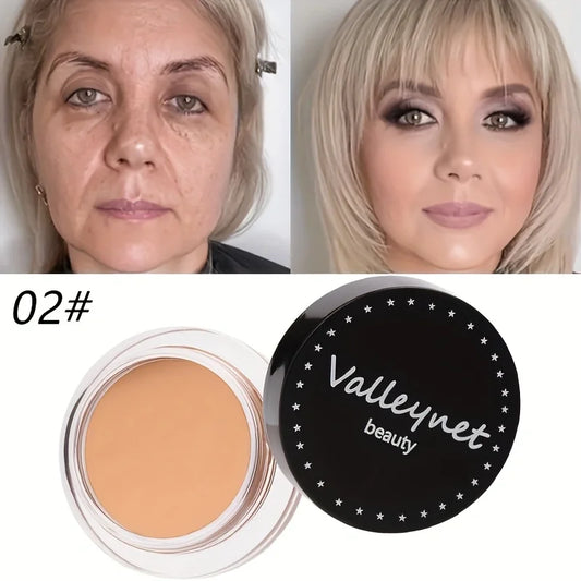 Valleynet Full Coverage Foundation - Long-Lasting Matte Finish, Non-Greasy & Non-Caking, Light Beige Correcting,