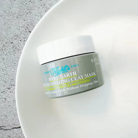 Kiehl's Rare Earth Deep Pore Cleansing Masque 125ml+14ml Amazonian White Clay Mask Blackhead Removal Oil Control Pore Minimizing