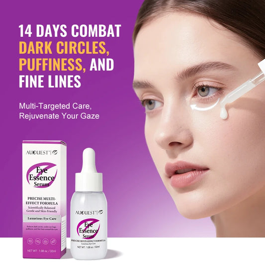 AUQUEST Anti Dark Circles Eye Serum Eye Bags Removal Eye Cream Hyaluronic Acid Moisturizing Anti-Puffiness Skin Care