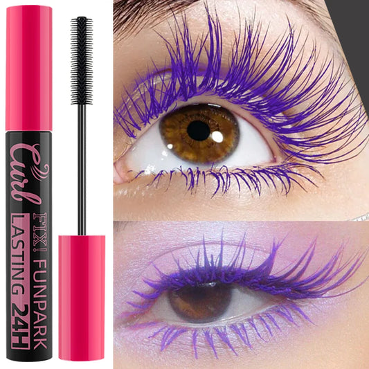 9 Color Mascara Thick Curl Waterproof  Natural Eyelash  Long Lasting Blue White Green Pink Black Eye Makeup Korean cosmetics