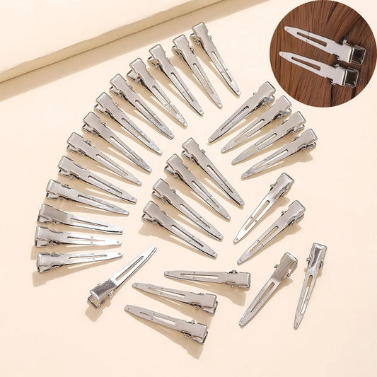 20-50pc Ladies Salon Fixed Hairclip Metal Silver Seamless Hair Pin 4.5cm Stylish Hair Root Fluffy Clips DIY Hairdressing Tools