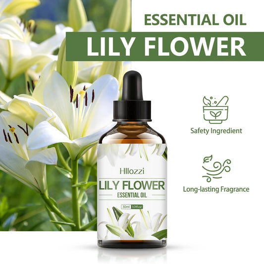 30ml LILY FLOWER Essential Oil Suitable for Body Care, Facial Care, Humidifier, Diffuser, Aromatherapy, Soap DIY