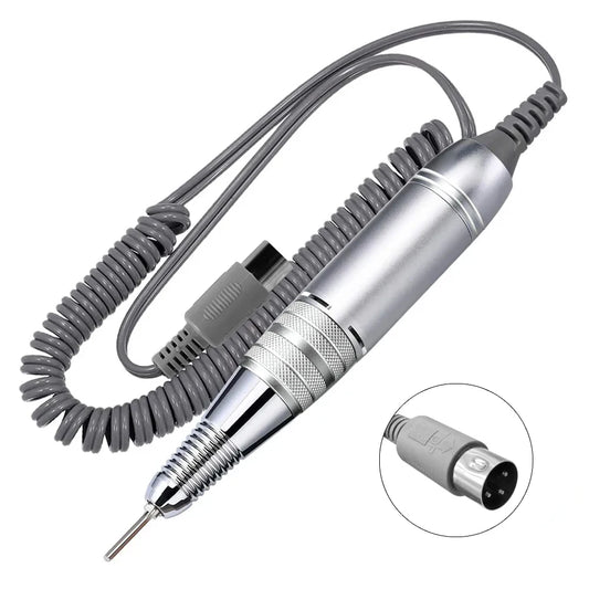 3-Pin Electric Nail Drill Pen Professional Manicure & Pedicure Tool with Handle File, Polish & Grind Functions Nail polish
