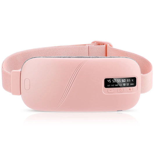 Women's 4 Modes Period Heating Belt Menstrual Abdominal Warmer with Vibration Massage