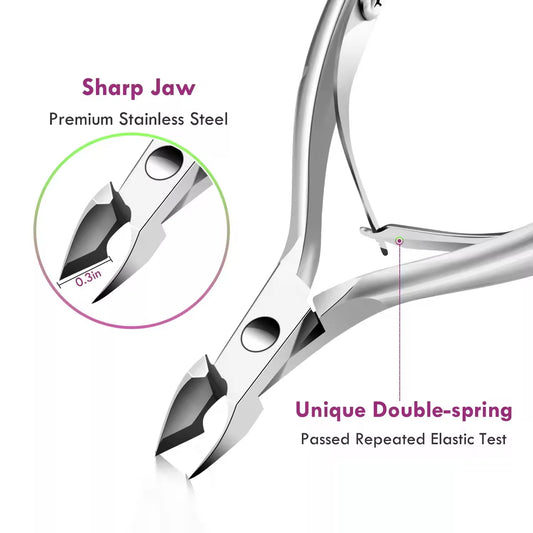 LULAA Cuticle Trimmer Professional Pedicure and Nail Care Tool Suitable for Removing Dead Skin from Fingernails and Toenails