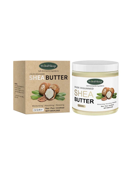 Crude Shea Butter Cream for Extremely Dry Skin Deep Moisturizing Nourishing Multi Purpose Skin Care Face Hand Body Cream 120g