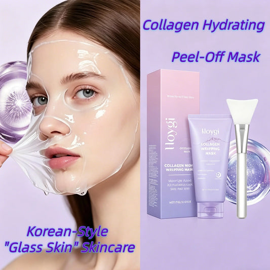 Korean Skincare Collagen Peel Off Facial Mask,Instant Glow&Glass Skin,Pore Cleansing&Firming,Smooth Fine Lines&Removes Impuritie