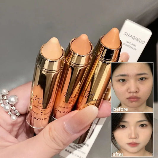 Waterproof Concealer Pen Natural Cover Dark Circles Corrector Brighten Face Contour Concealers Stick Highlighter Makeup Cosmetic